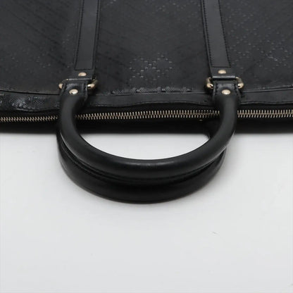 Gucci Diamante Leather Business Document Briefcase Tote Brown — view 5