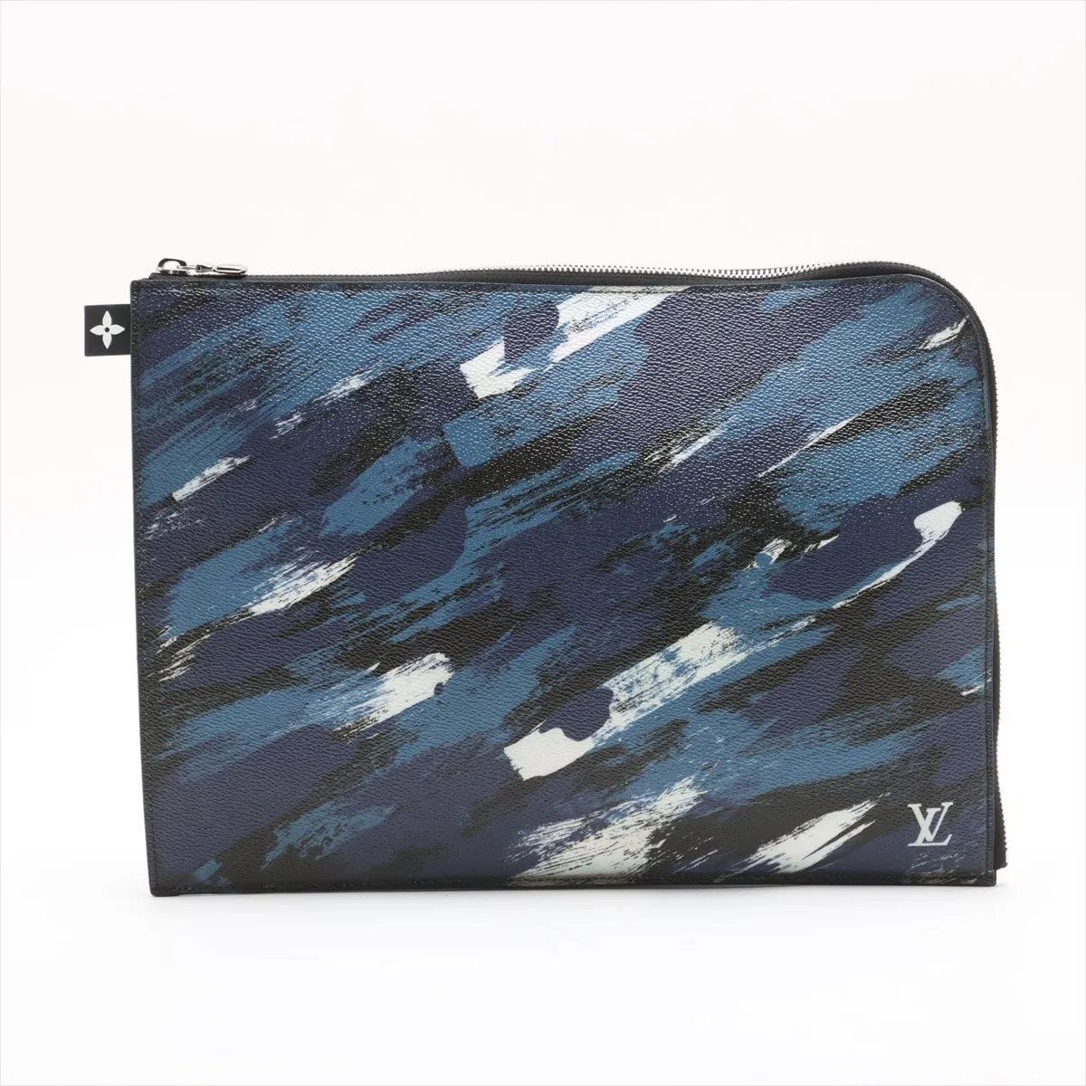 Louis Vuitton Camouflage Pochette Jour GM Leather Clutch
