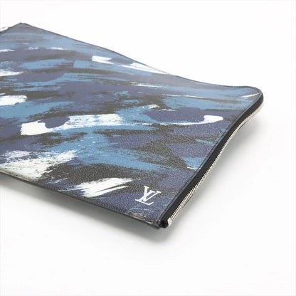 Louis Vuitton Camouflage Pochette Jour GM Leather Clutch — view 3