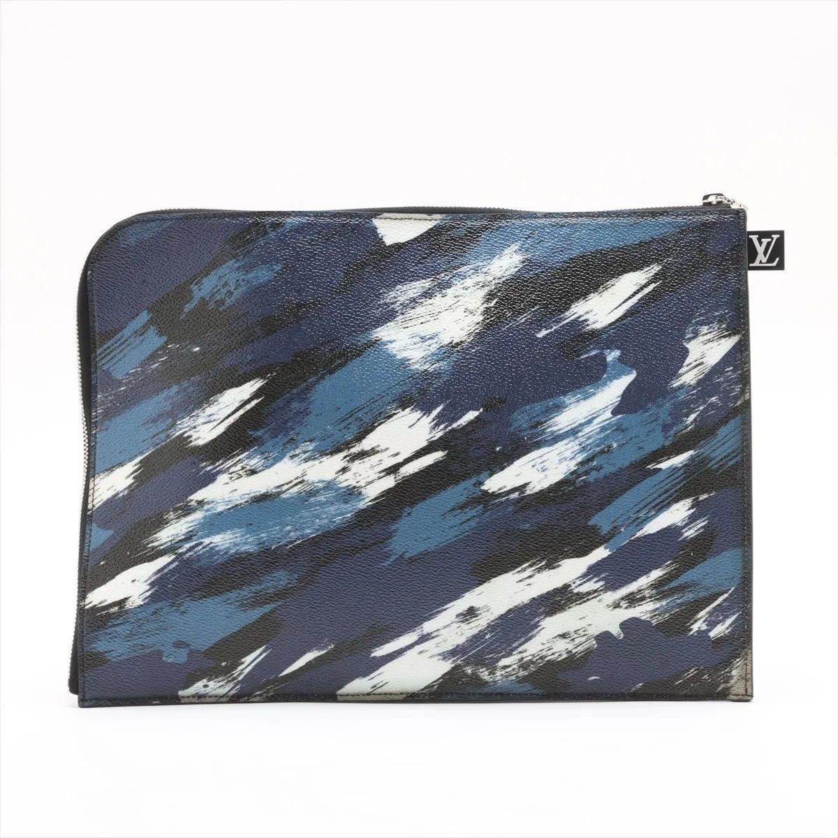 Louis Vuitton Camouflage Pochette Jour GM Leather Clutch — view 2