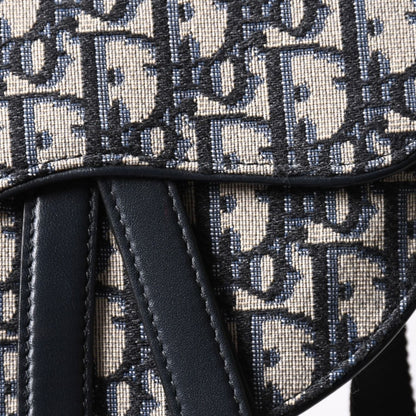 Dior Waist Pouch Saddle Bag Trotter All Over Print Cotton Canvas Gold — view 7