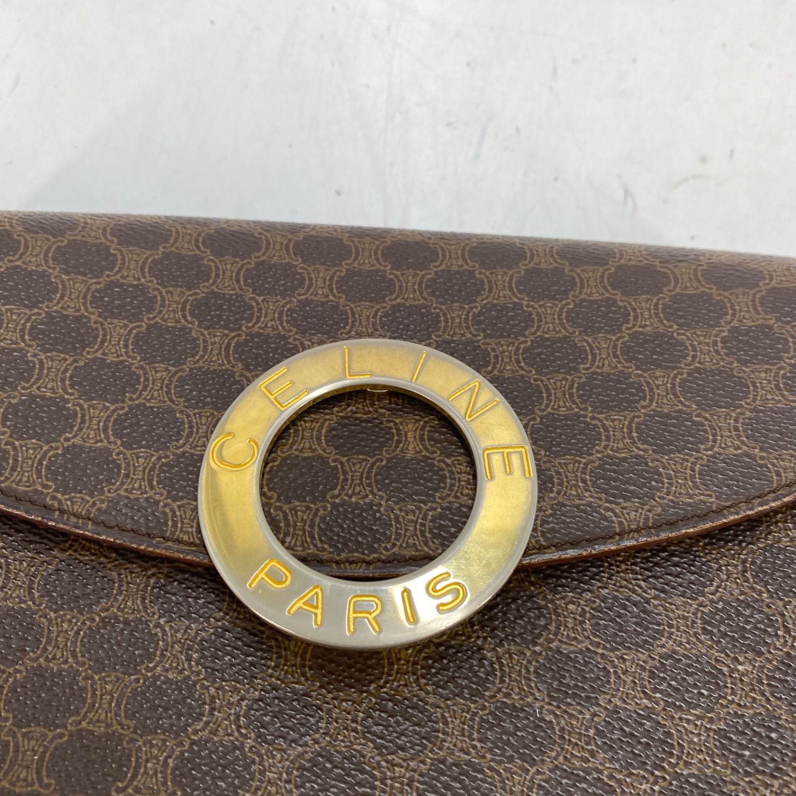 Celine Shoulder Bag Pochette Macadam Circle Logo Travel — view 8