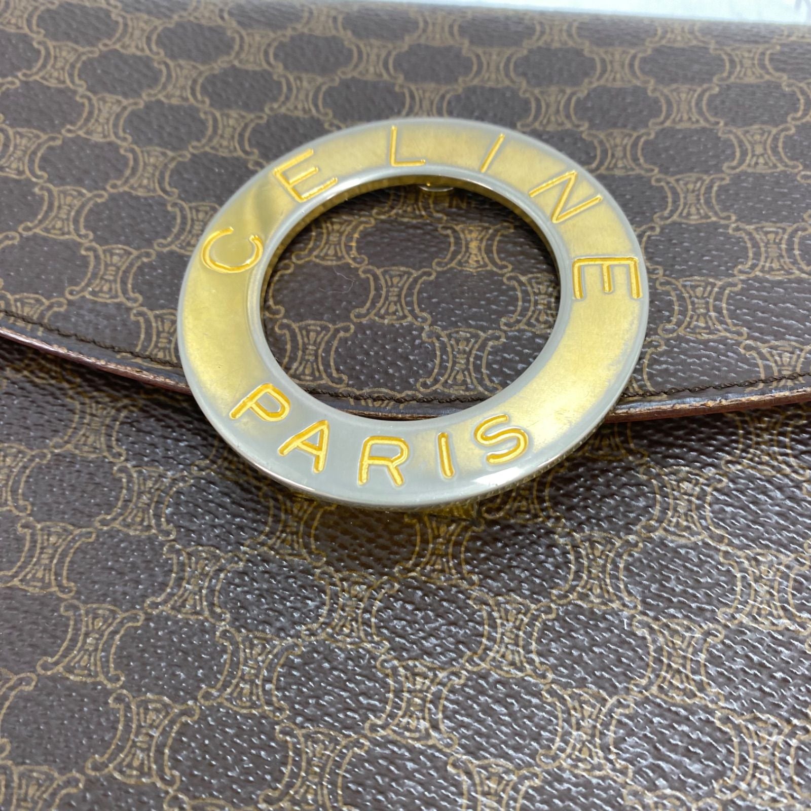 Celine Shoulder Bag Pochette Macadam Circle Logo Travel — view 9