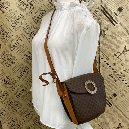 Celine Shoulder Bag Pochette Macadam Circle Logo Travel — view 3