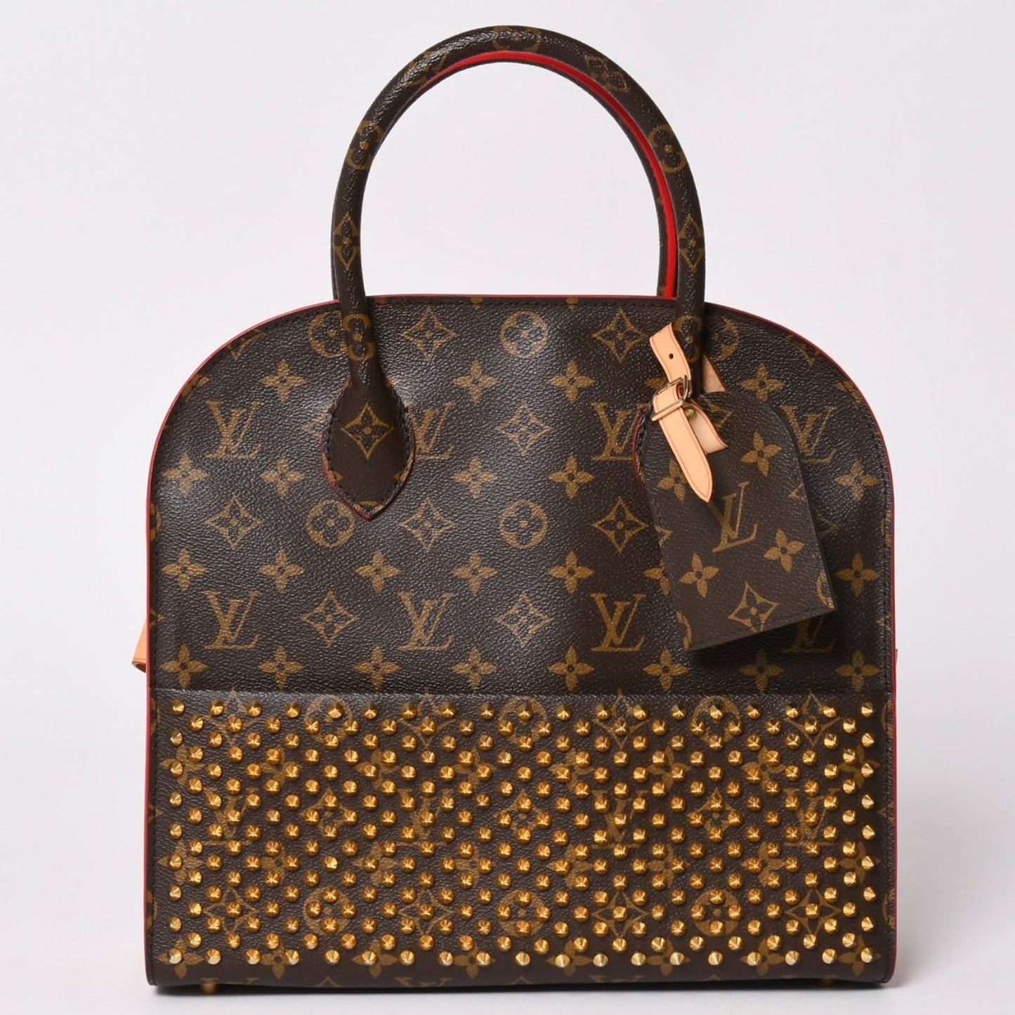 Louis Vuitton Christian Louboutin Iconoclast Handbag Calf Hair Gold