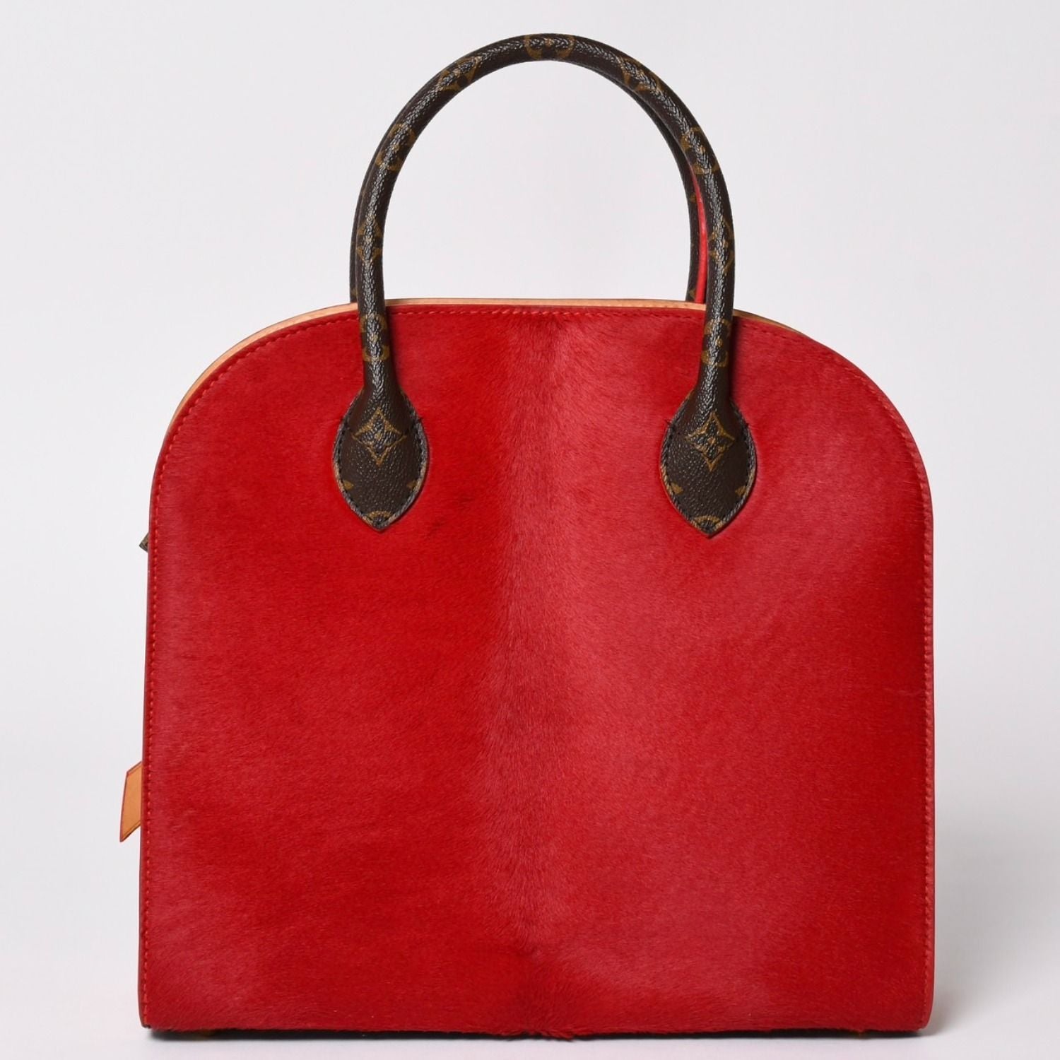 Louis Vuitton Christian Louboutin Iconoclast Handbag Calf Hair Gold — view 2