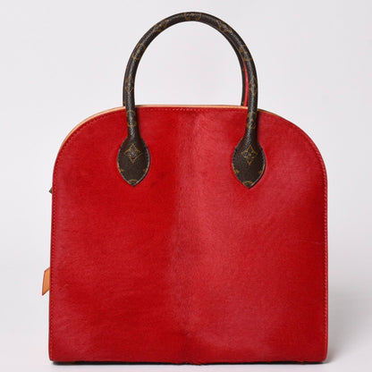 Louis Vuitton Christian Louboutin Iconoclast Handbag Calf Hair Gold — view 2