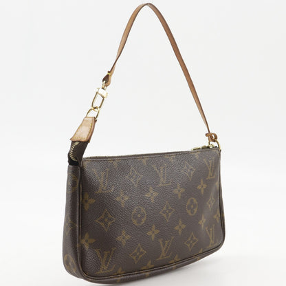 Louis Vuitton Pochette Pouch Monogram Canvas Brown — view 3