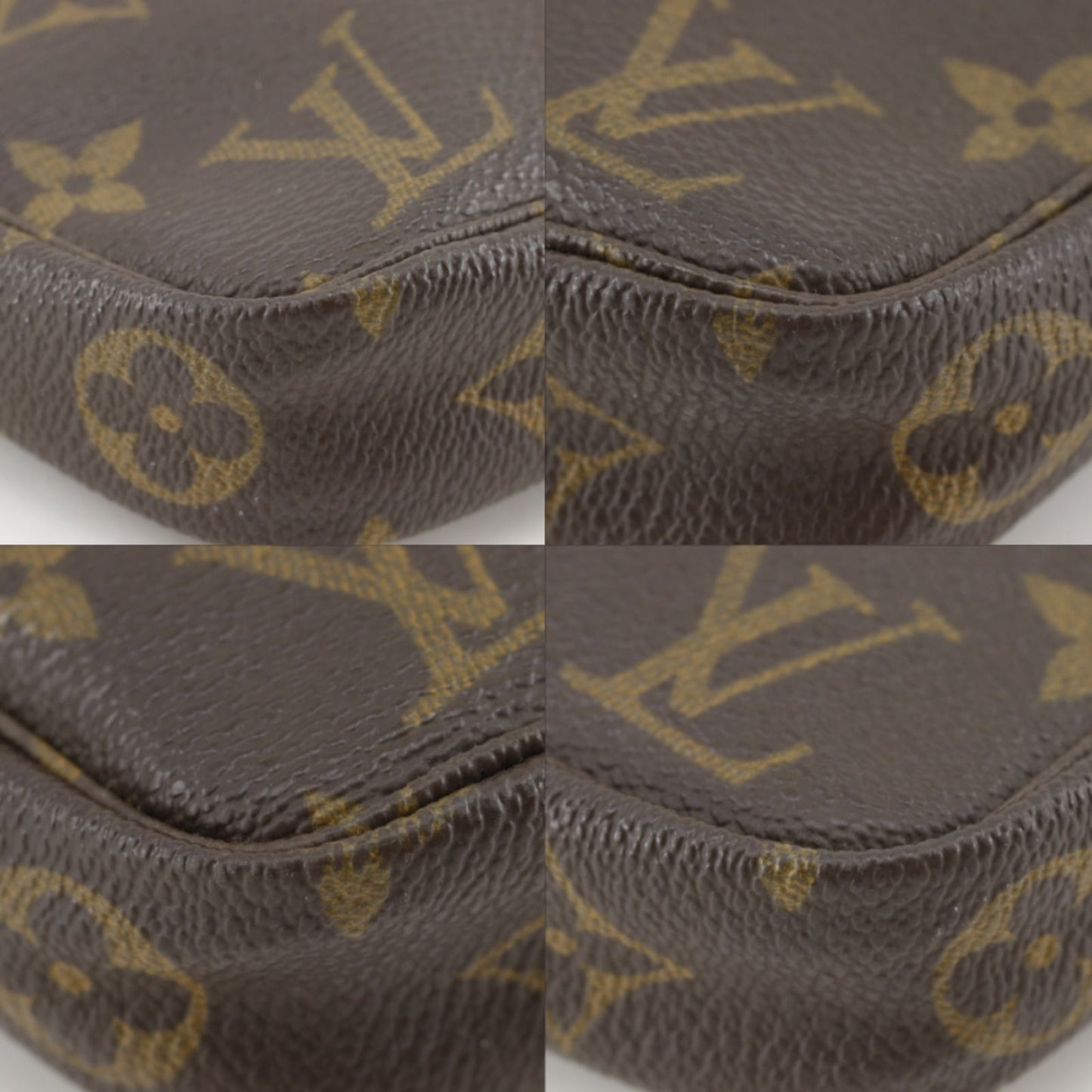 Louis Vuitton Pochette Pouch Monogram Canvas Brown — view 4