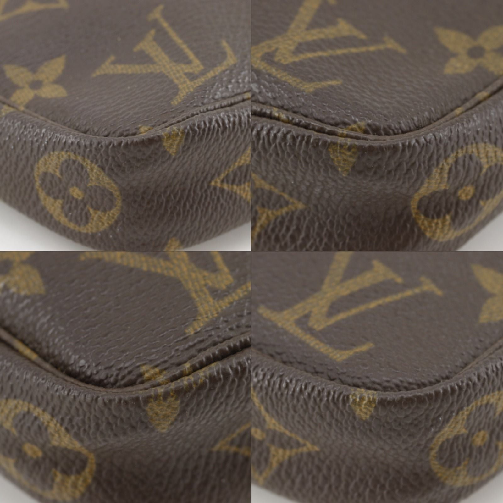 Louis Vuitton Pochette Pouch Monogram Canvas Brown — view 4