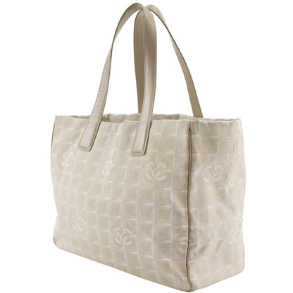 Chanel New Travel Line Tote MM Nylon Canvas Beige — view 2