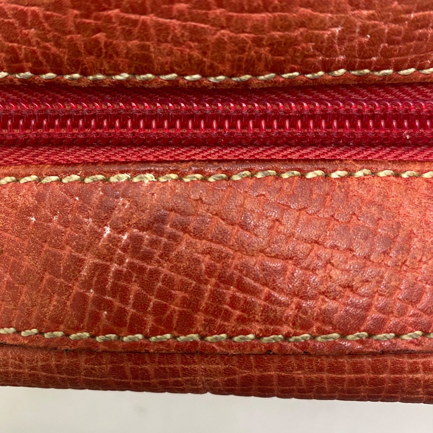 Loewe Handbag Mini Boston Leather Red Anagram Tote Travel — view 8