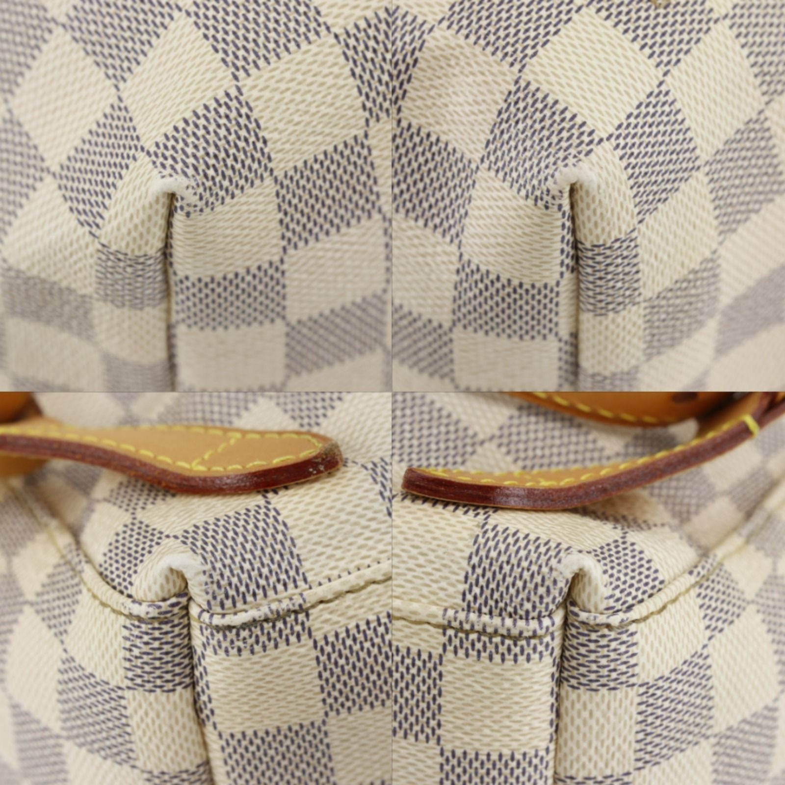 Louis Vuitton Sperone Damier Azur Canvas White Backpack — view 4