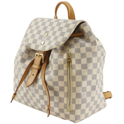 Louis Vuitton Sperone Damier Azur Canvas White Backpack — view 2
