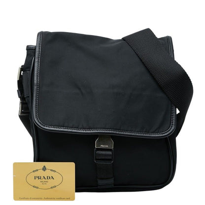 Prada Crossbody Shoulder Bag Nero Black Saffiano Leather — view 9