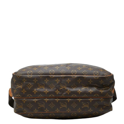 Louis Vuitton Monogram Reporter GM Crossbody Shoulder Bag Brown Leather — view 3