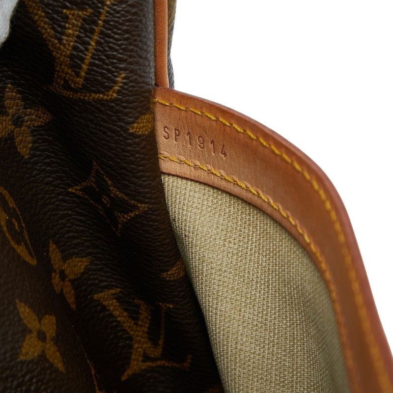 Louis Vuitton Monogram Reporter GM Crossbody Shoulder Bag Brown Leather — view 9