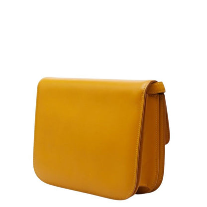 Celine Classic Box Shoulder Bag Yellow Leather — view 2