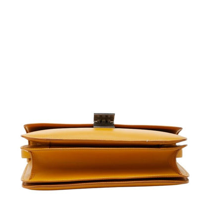 Celine Classic Box Shoulder Bag Yellow Leather — view 3