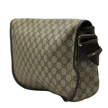 Gucci GG Supreme Crossbody Shoulder Bag Beige Leather — view 2