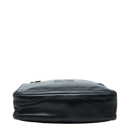 Loewe Anagram Crossbody Shoulder Bag Black Leather — view 3