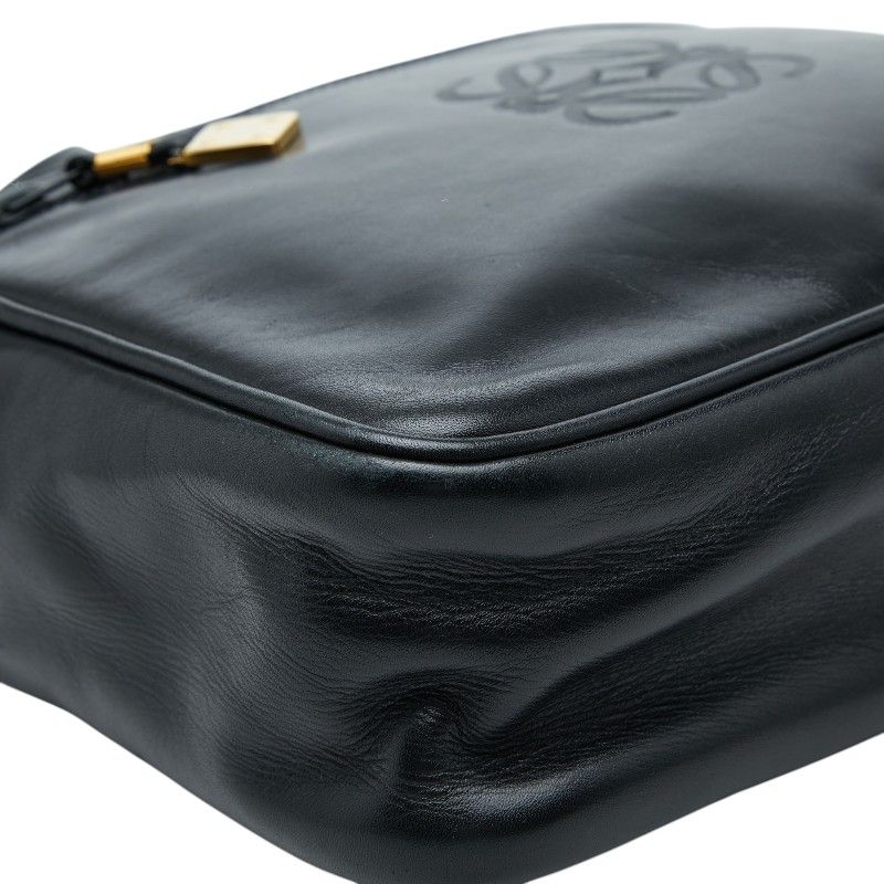 Loewe Anagram Crossbody Shoulder Bag Black Leather — view 5