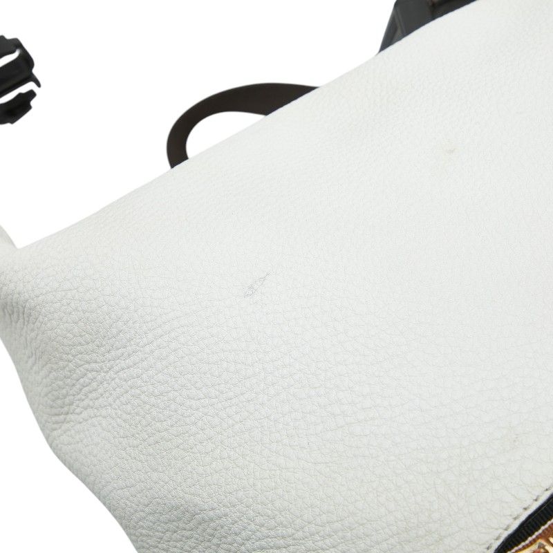Fendi Fila Mania Zucca Backpack White Multi Leather — view 6
