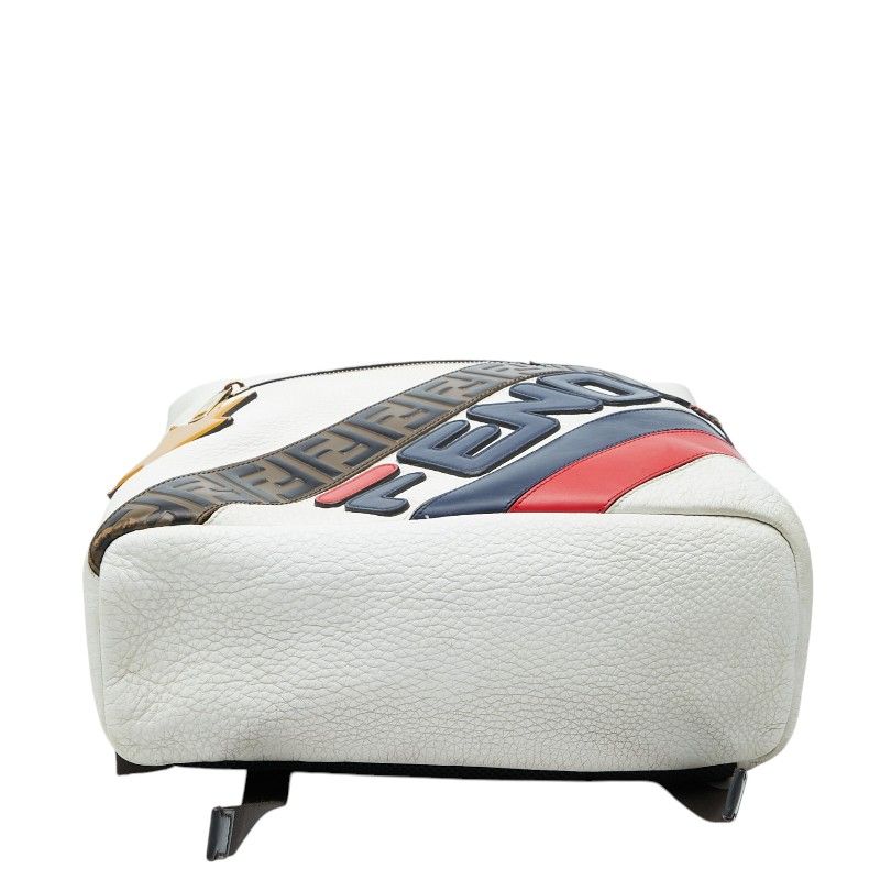 Fendi Fila Mania Zucca Backpack White Multi Leather — view 3