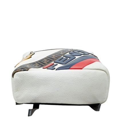 Fendi Fila Mania Zucca Backpack White Multi Leather — view 3