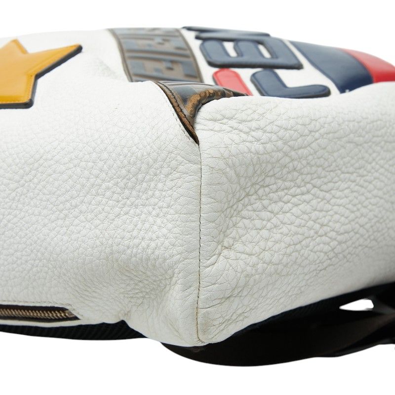 Fendi Fila Mania Zucca Backpack White Multi Leather — view 5