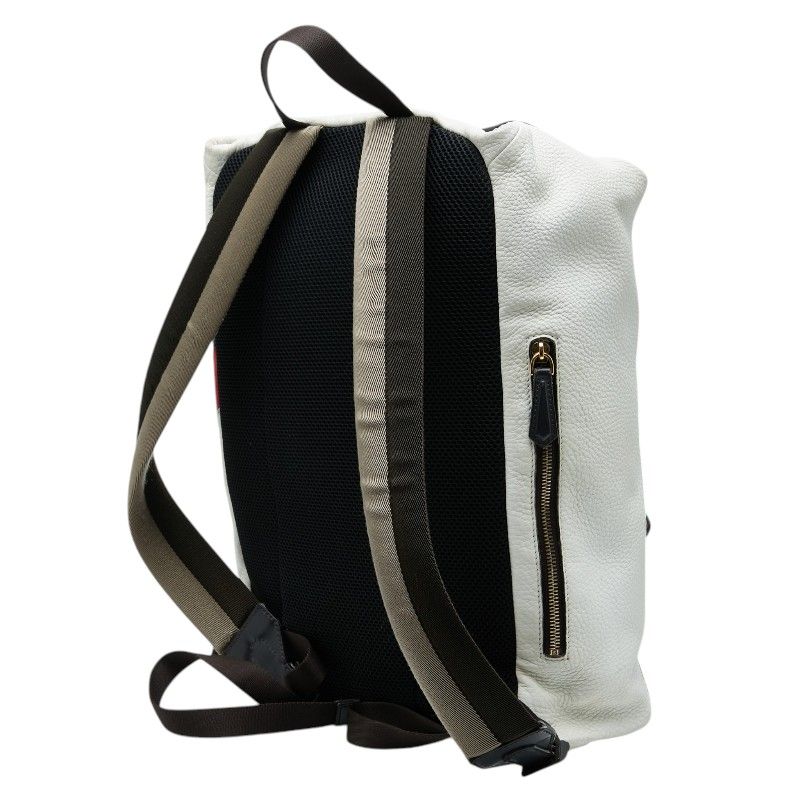 Fendi Fila Mania Zucca Backpack White Multi Leather — view 2
