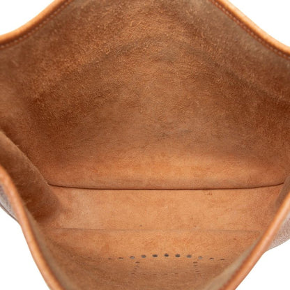 Hermes Evelyne 2 GM Crossbody Shoulder Bag Gold Brown Taurillon Clemence — view 4
