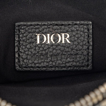 Dior Oblique Saddle Bag Cross Beige Navy Canvas — view 5