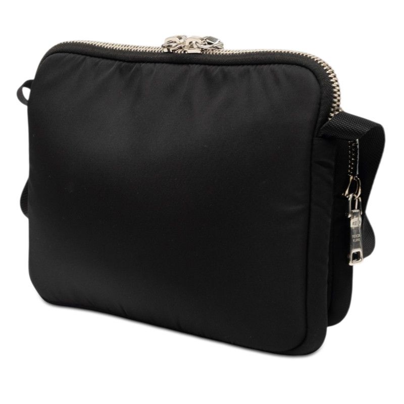 Prada Logo Shoulder Bag Black Multi Nylon Rubber — view 2
