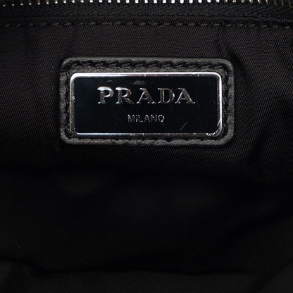 Prada Logo Shoulder Bag Black Multi Nylon Rubber — view 5