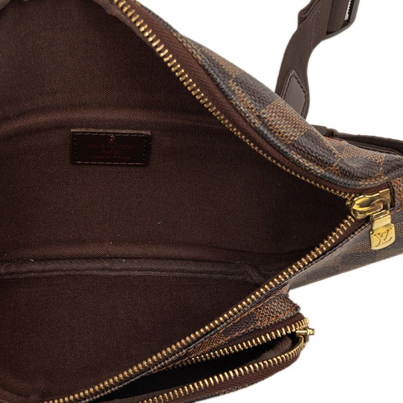 Louis Vuitton Damier Bam Melville Belt Bag Brown Leather — view 4
