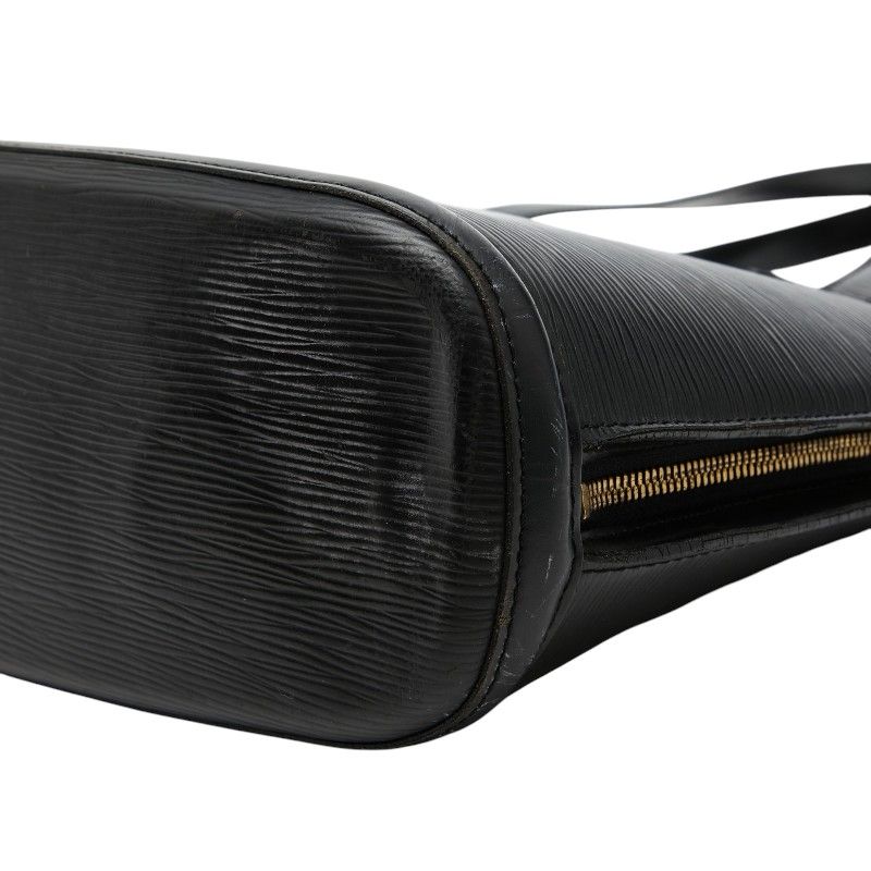 Louis Vuitton Epi Lussac Tote Shoulder Bag Noir Black Leather — view 4