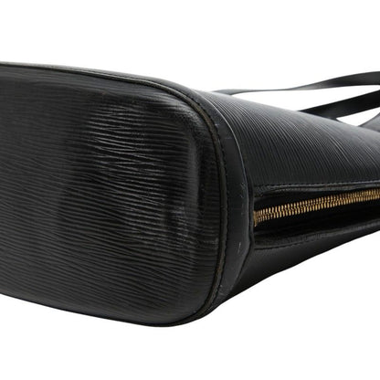 Louis Vuitton Epi Lussac Tote Shoulder Bag Noir Black Leather — view 4