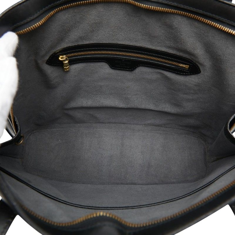 Louis Vuitton Epi Lussac Tote Shoulder Bag Noir Black Leather — view 7
