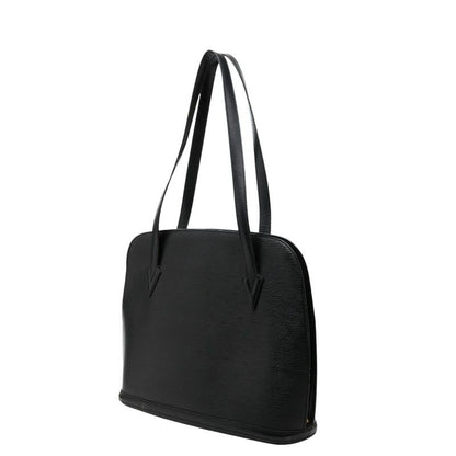 Louis Vuitton Epi Lussac Tote Shoulder Bag Noir Black Leather — view 2