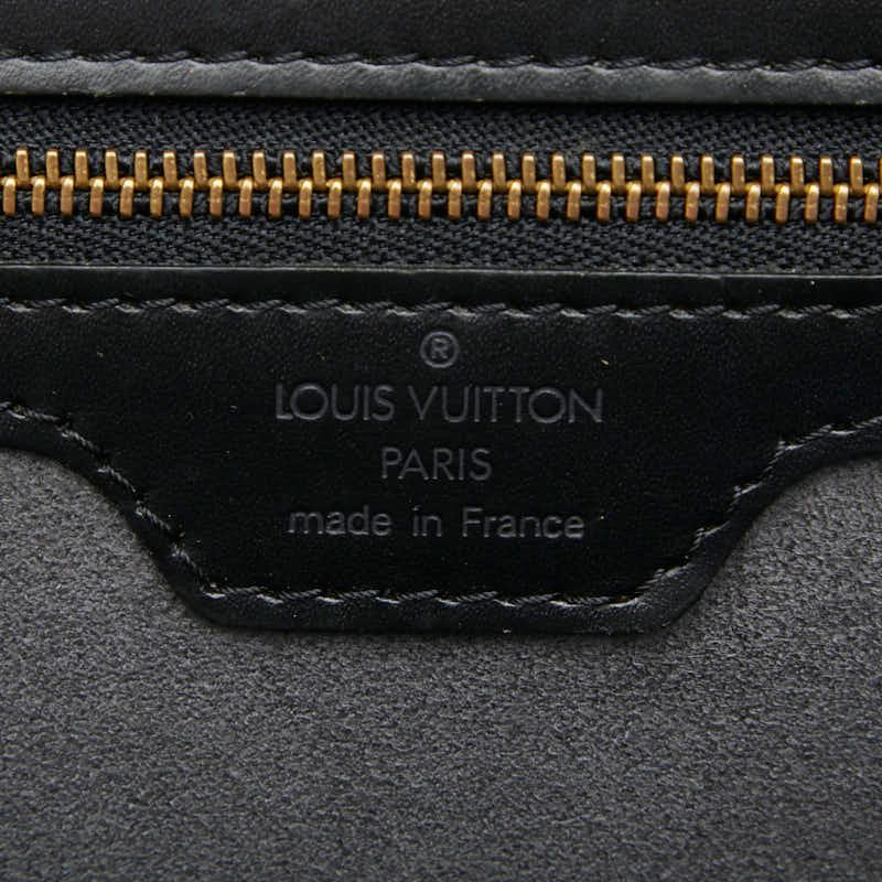 Louis Vuitton Epi Lussac Tote Shoulder Bag Noir Black Leather — view 8
