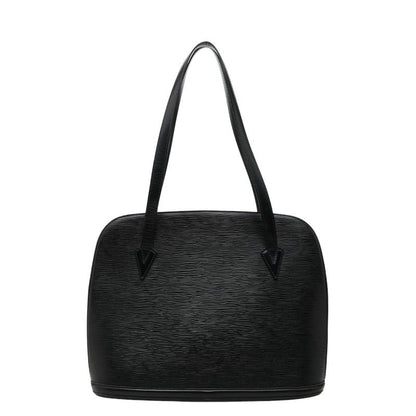 Louis Vuitton Epi Lussac Tote Shoulder Bag Noir Black Leather