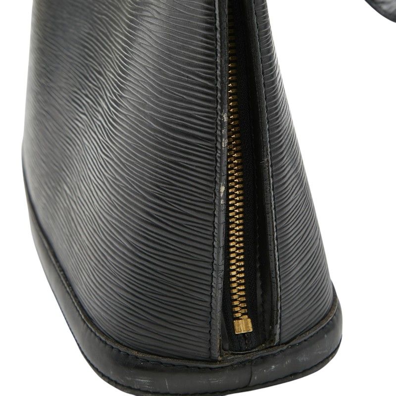 Louis Vuitton Epi Lussac Tote Shoulder Bag Noir Black Leather — view 6