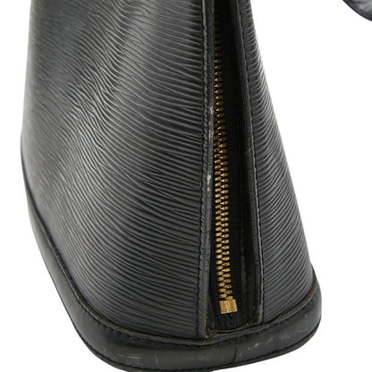 Louis Vuitton Epi Lussac Tote Shoulder Bag Noir Black Leather — view 6