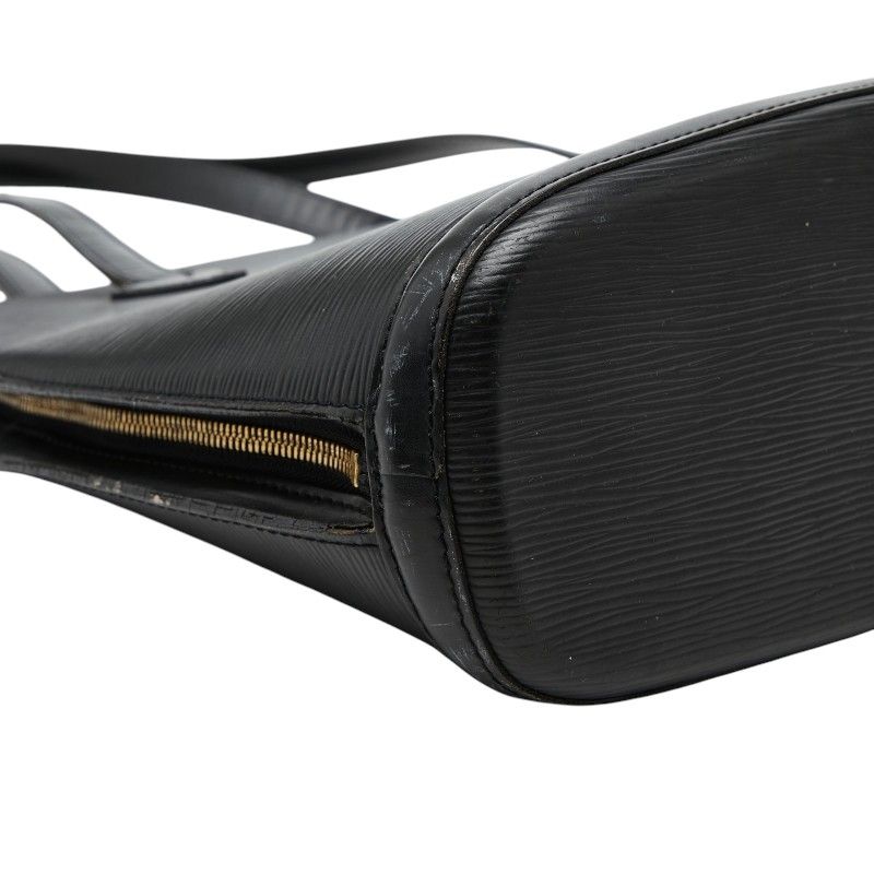 Louis Vuitton Epi Lussac Tote Shoulder Bag Noir Black Leather — view 5