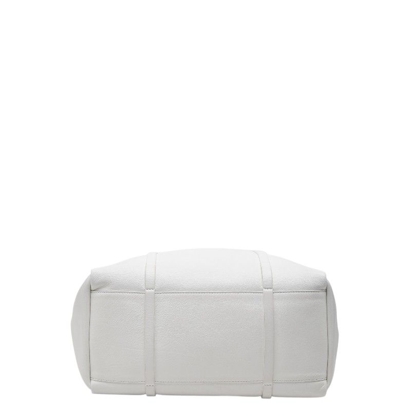Balenciaga Everyday M Tote Shoulder Bag White Leather — view 3