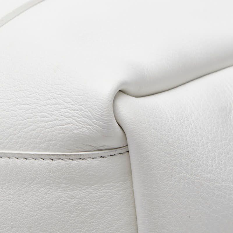 Balenciaga Everyday M Tote Shoulder Bag White Leather — view 4