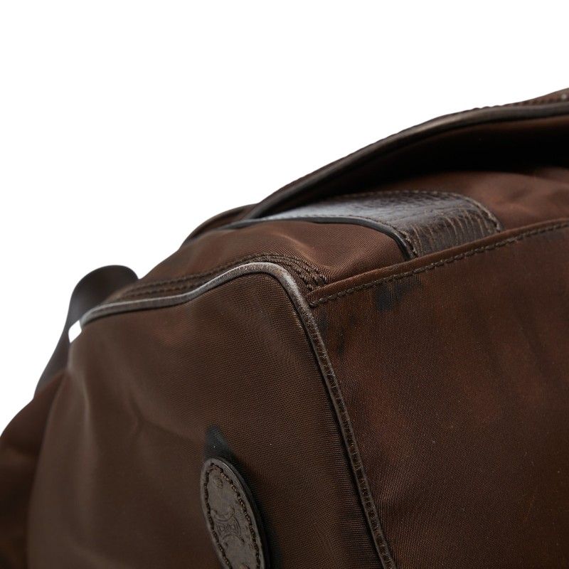 Celine Anagram Handbag Brown Nylon Leather — view 5