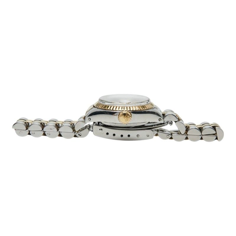 Rolex Oyster Perpetual Date Watch White Gold Silver Stainless Steel 18k White — view 3