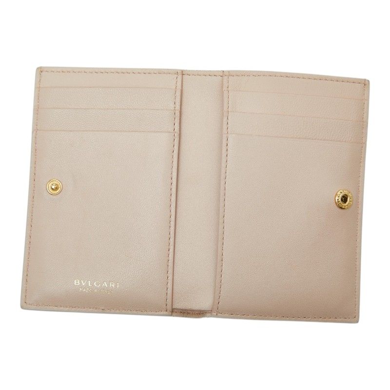 Bvlgari Serpenti Forever Bifold Card Holder Billfold Ivory Calf Leather 1 — view 6